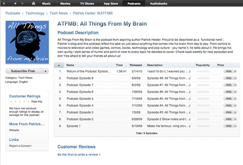 Support the Podcast-Rate ATFMB on iTunes!