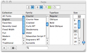 Scrivener Compile Font
