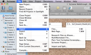 Scrivener Quick Tip: Import Web Page